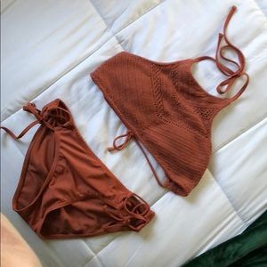 Orange bikini set